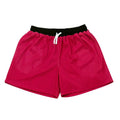 Men's solid colour quick-drying mesh sports shorts in black, shown for running.