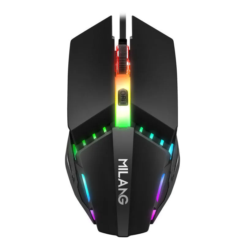 One-handed mechanical keyboard and mouse set with 1.5 metre cable
