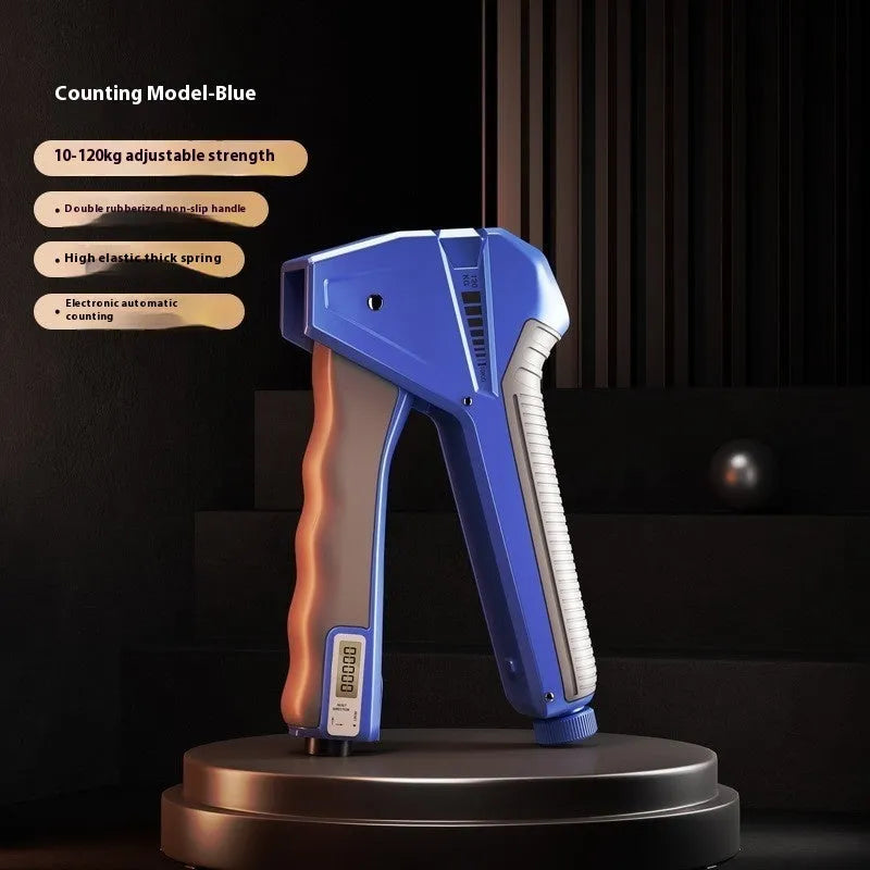 Adjustable hand grip strengthener with 5-60kg resistance range in various colour options