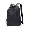 Blue Black ultra light Oxford cloth travel backpack with below 20L capacity and sewn thread detail.