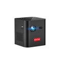 P19 mini DLP projector 82mm x 80mm x 80mm with Android 9.0, 7800mAh battery, and 30-200 inch screen
