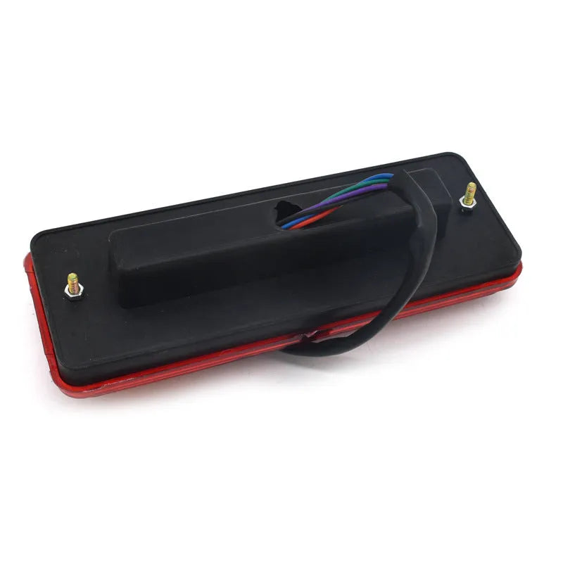 Black integrated shell electric tricycle taillight for 12V and 48-60V vehicles.