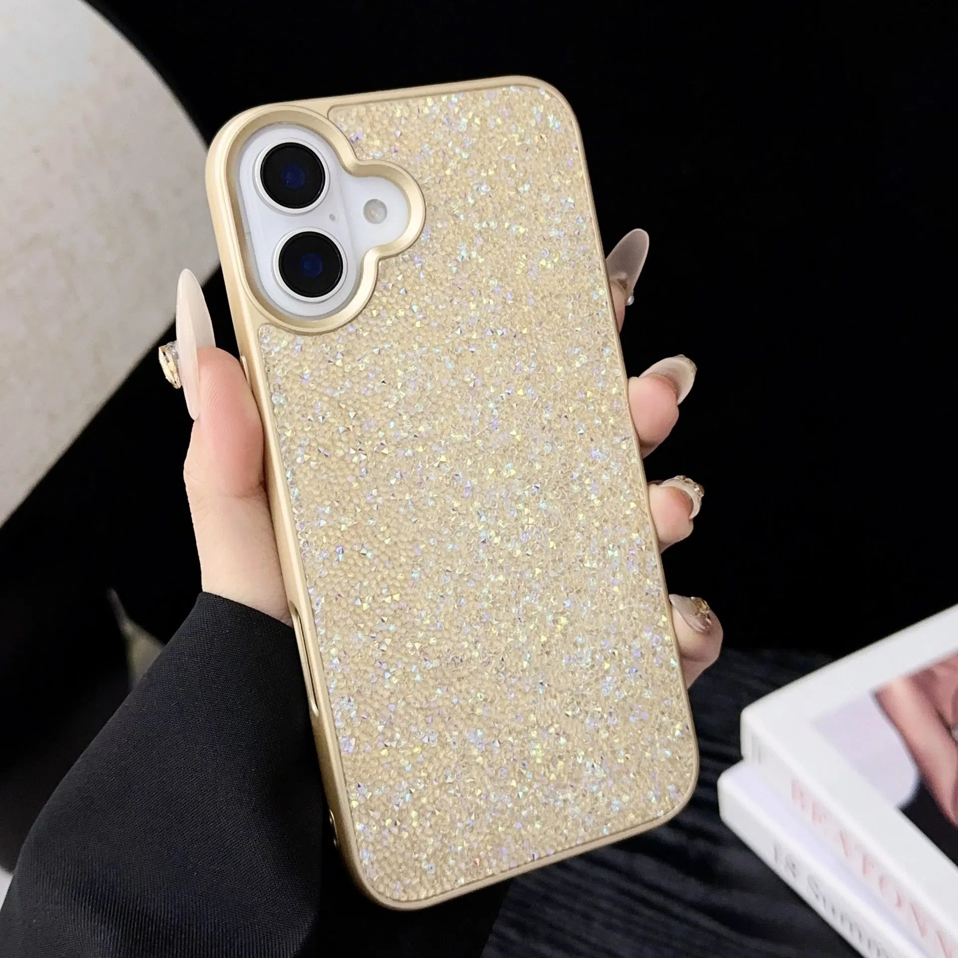 Luxury full diamond handmade phone case for IP17 series anti-drop anti-wear in six colours