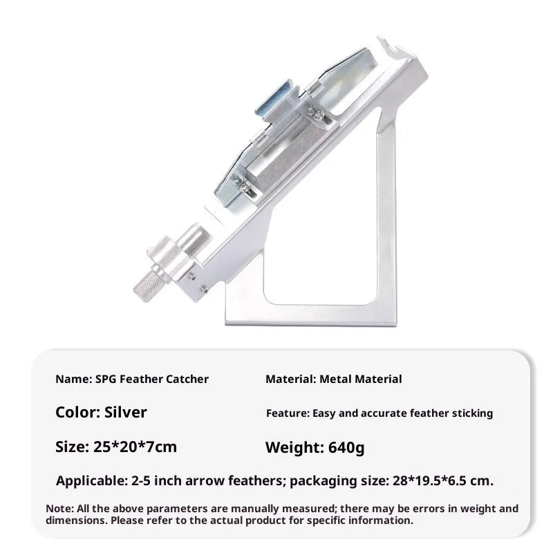 SPG Metal Stick Arrow Bonder stainless steel fletching jig for arrow building silver option