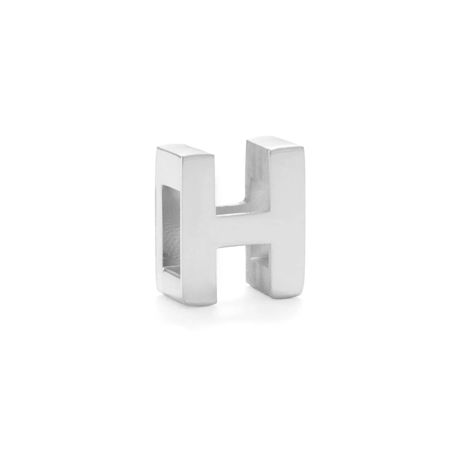 Titanium steel number letter necklace with 40.5cm chain and electroplated gold or silver finish