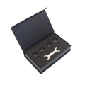 Bluetooth 5.0 automotive tire pressure monitor set with four external sensors and installation tools
