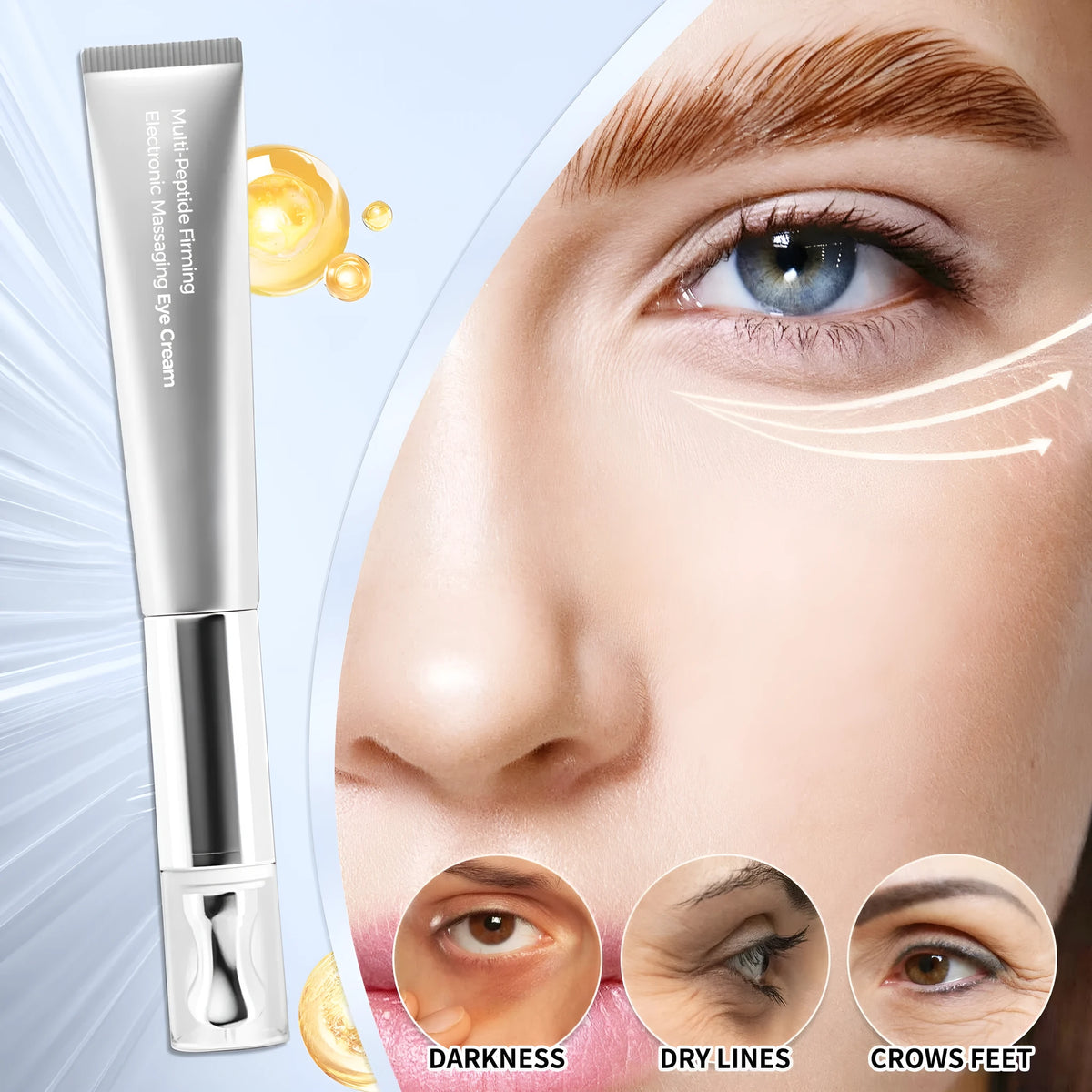 20g polypeptide firming anti-wrinkle eye cream tube for unisex eye care