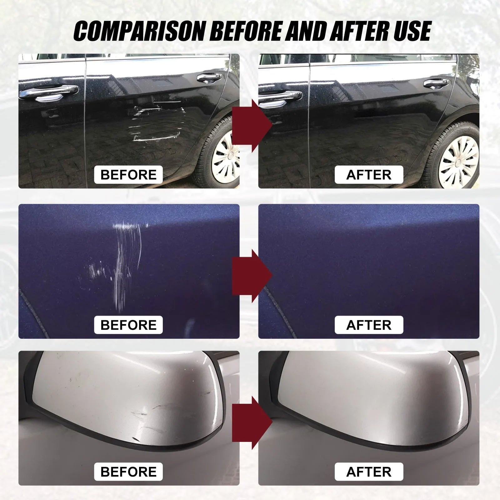 60ml car scratch repair wax bottle for minor paint surface scratches