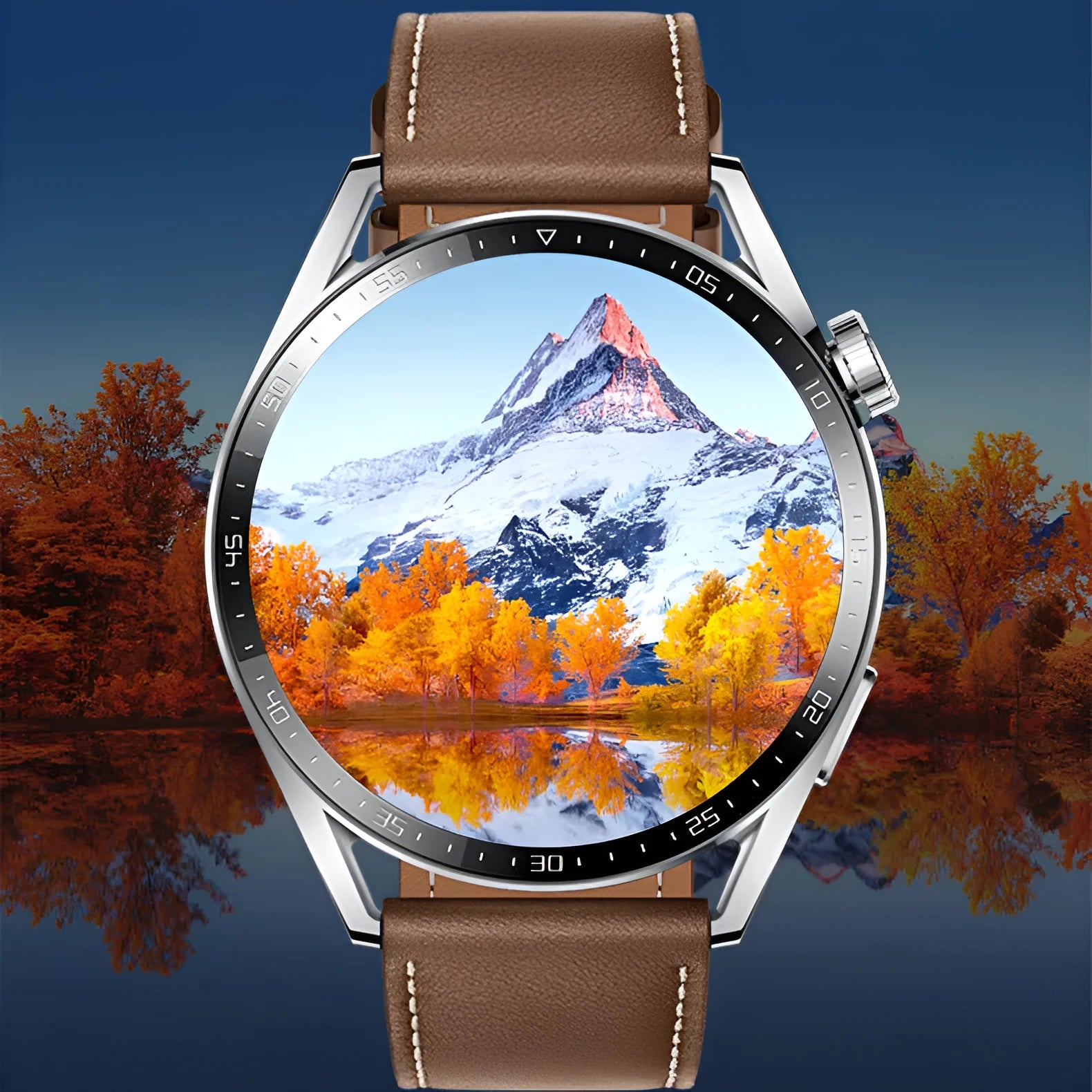 Black and silver GS3 Max smartwatch with 1.35-inch screen on a silicone strap.