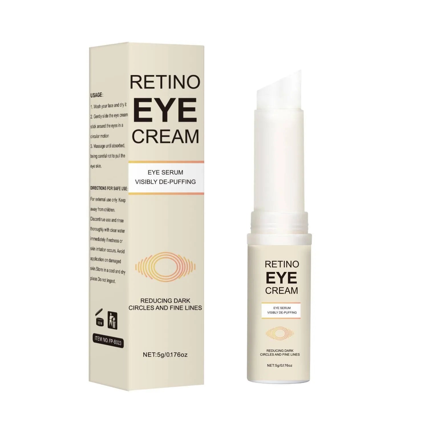 5g container of moisturising eye cream for dark circles and hydration