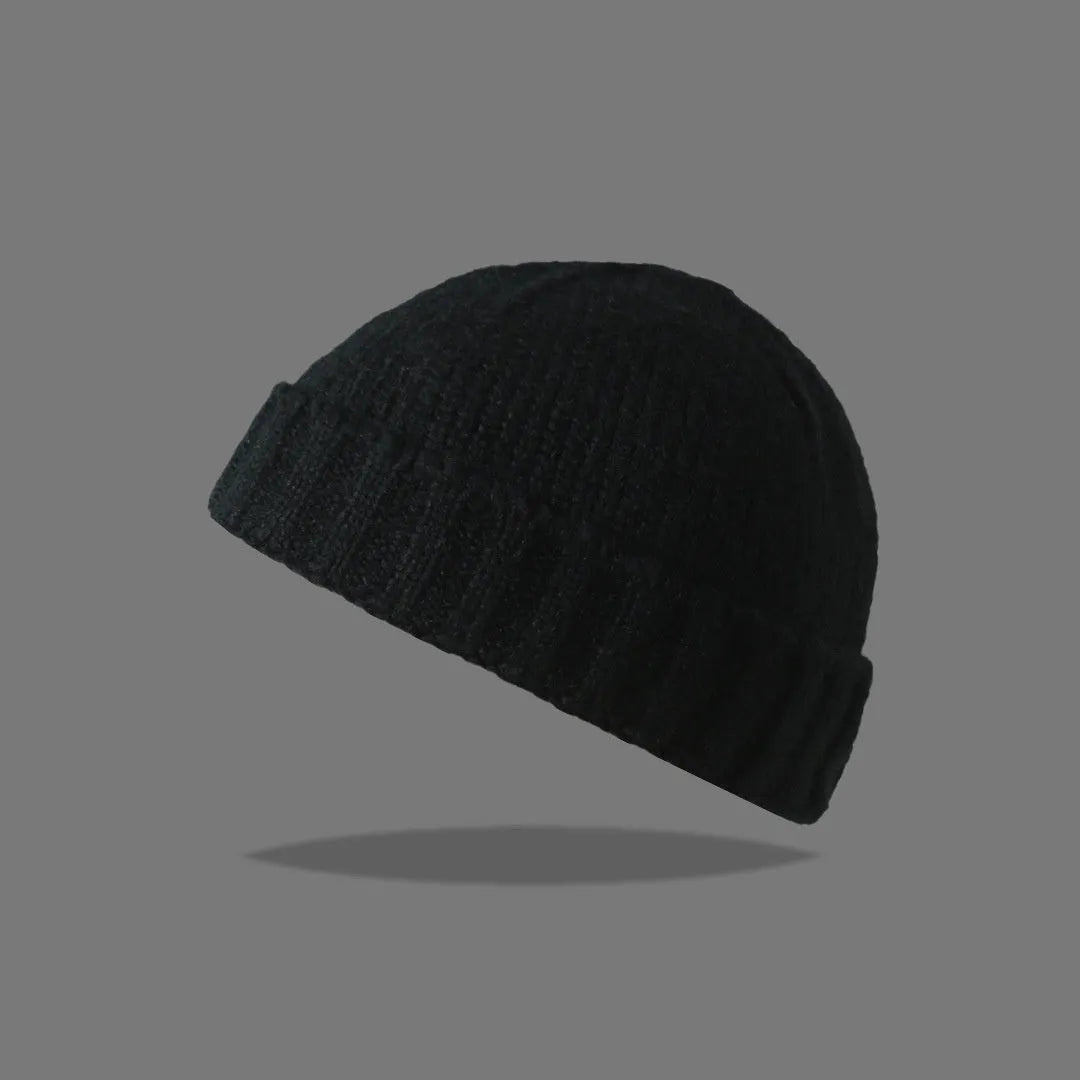 American knitted beanie hat for women in acrylic fibre dome crown style elastic 56-59cm twelve colours retro