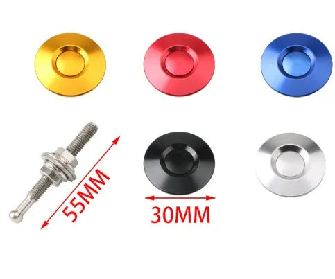 30mm aluminium engine cover lock in five colours for racing car modification