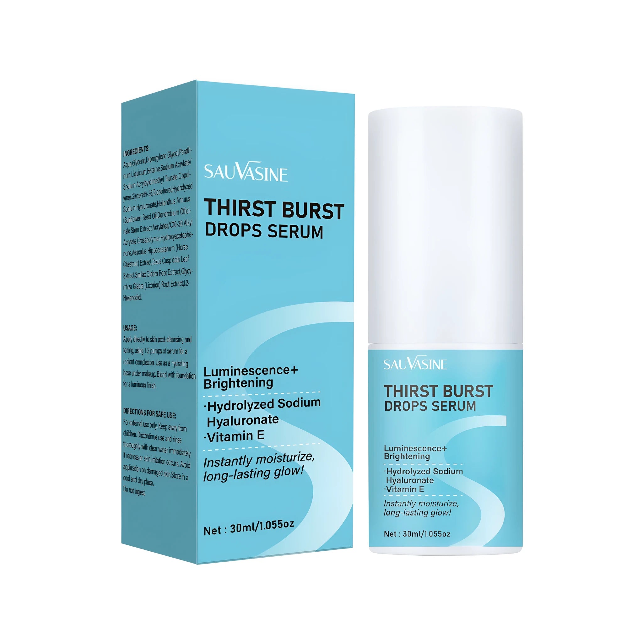 30ml nursing solution eye drops in soft plastic bottle with 34mm compact dimensions
