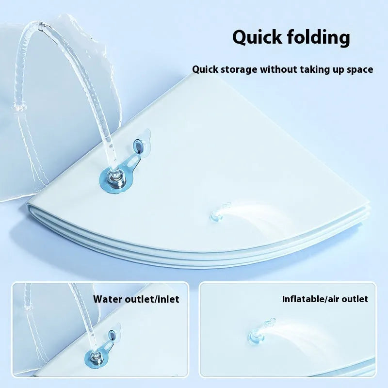 Inflatable PVC pet cooling water bed with dolphin design for dogs and cats