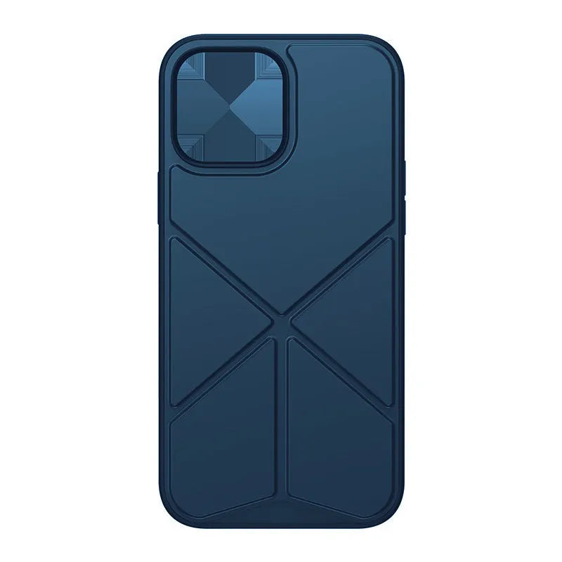 A black TPU back cover case for an iPhone 13 phone, showing a simple solid colour design.