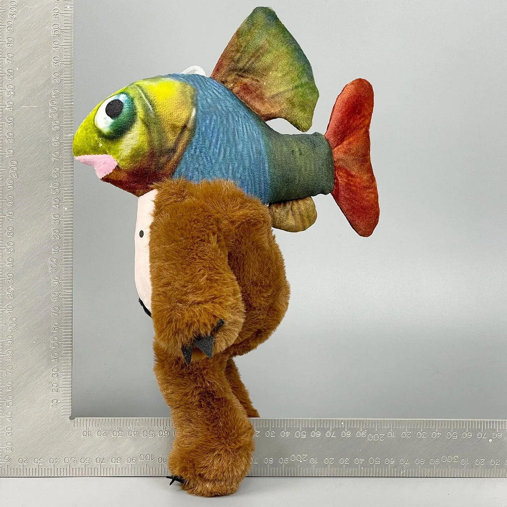 Shark figurine plush toys collection with 26 character designs including shark running shoes and orange muscle men