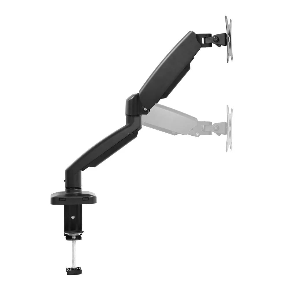 Black rotating telescopic LCD screen bracket showing adjustable monitor mount