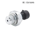 Silver metal automotive fuel pressure sensor with part numbers 12616646 12677836 D1846A.