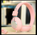 Wired head-mounted sports earphones with microphone in multiple colour options