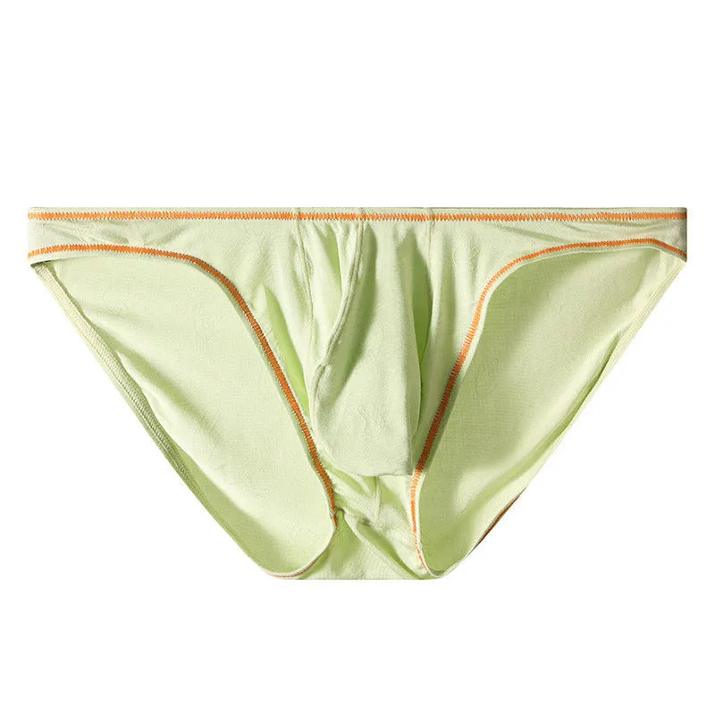 Men's Modal ice silk hip-lift underwear in multiple colour options showing front and back views