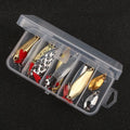 Metal fishing lure sequins in gold and silver finishes for DIY bait building projects