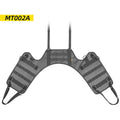 Black polyester motorcycle fuel tank mounting base measuring 100cm by 40cm for cargo bags