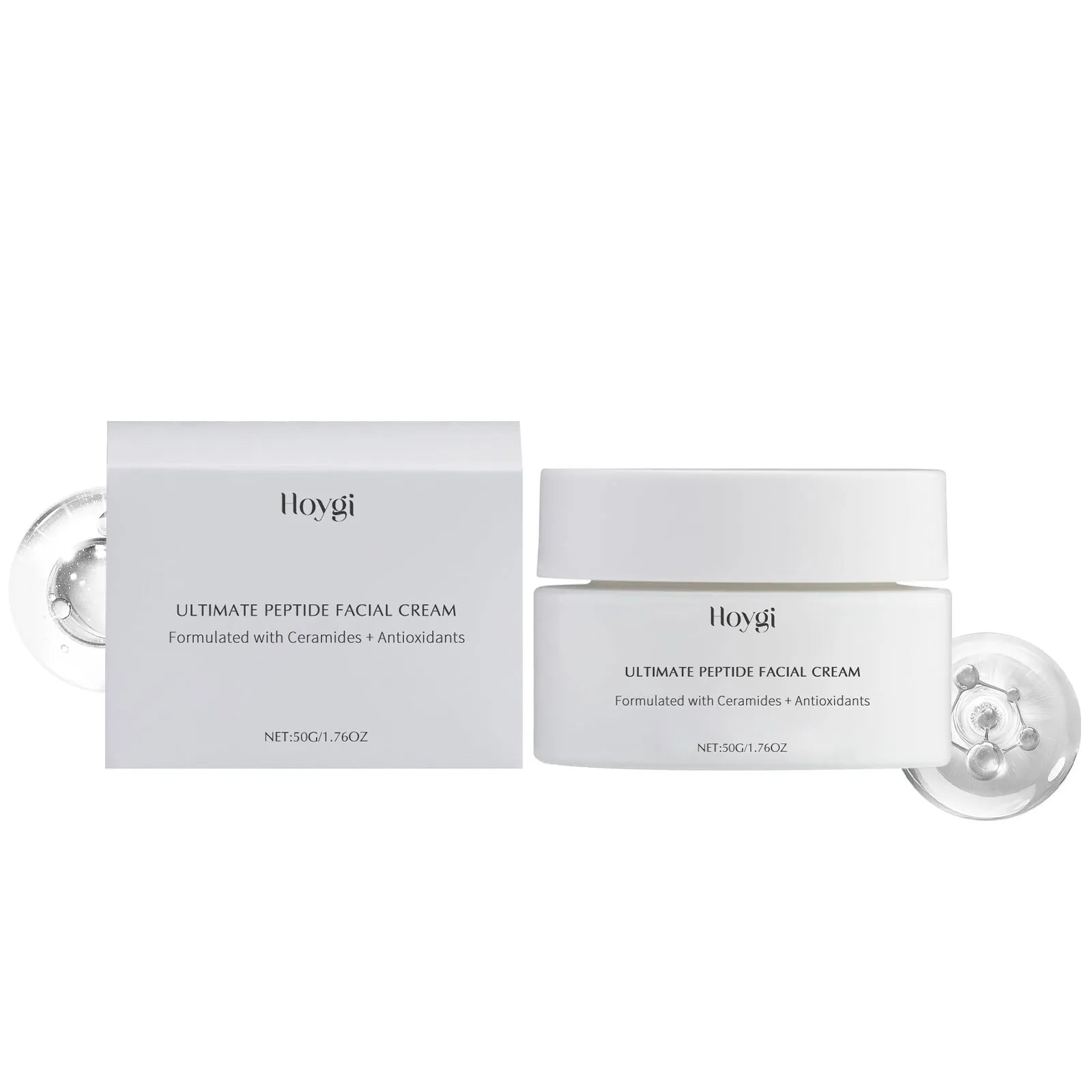 50g jar of deep nourishing facial cream with ceramide and peptides