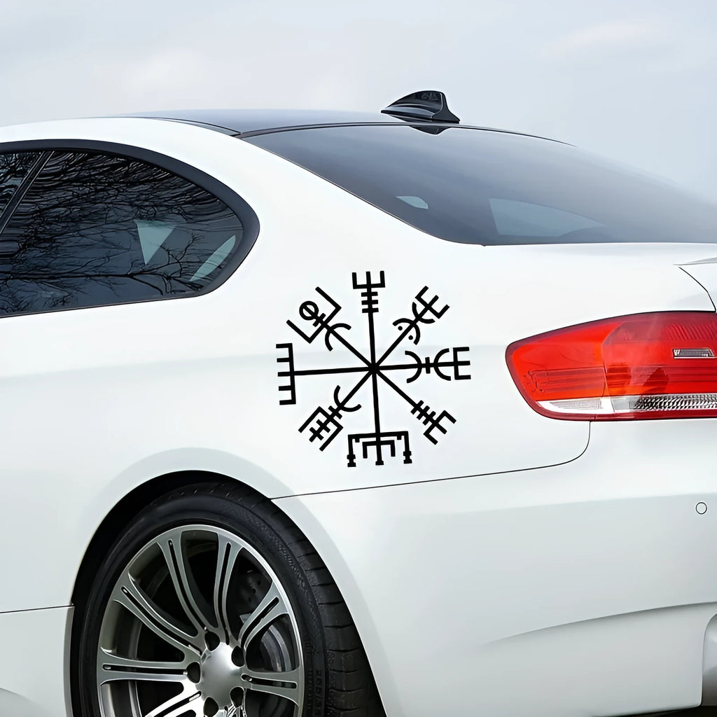 13x13cm vegetarian car window sticker in vinyl material for vehicle personalisation