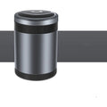 Automatic vehicle mounted car ashtray in grey with USB charging port