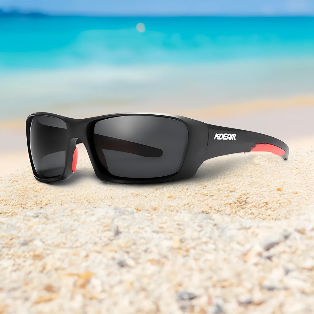 Ultralight polarised sports sunglasses with TR90 frame and silicone nose pad in colour option C1