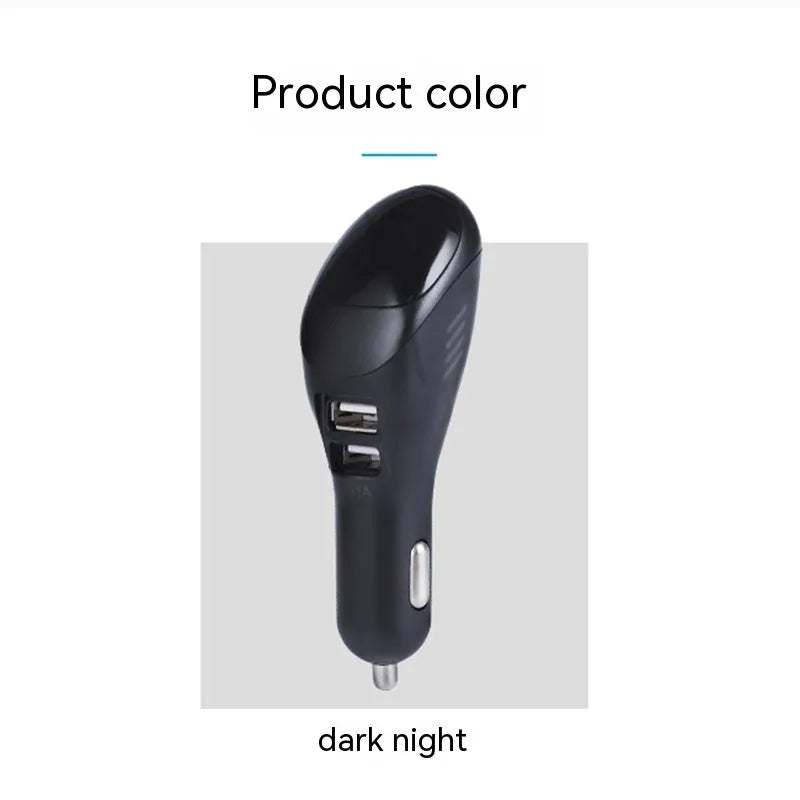 White car USB charger and air purifier unit for vehicle power sockets