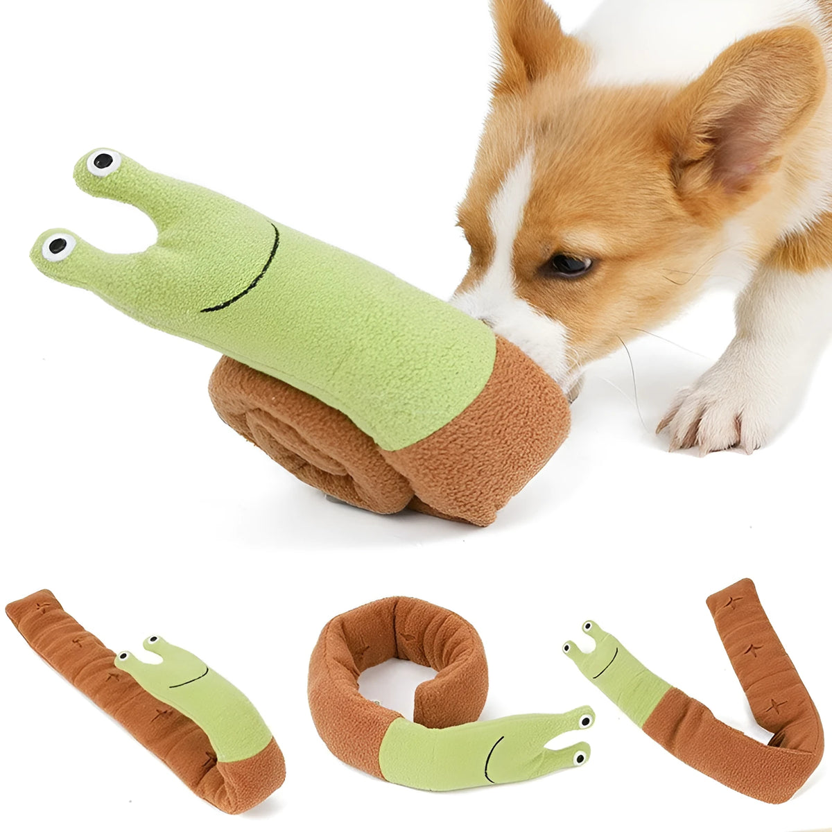 Snuffle dog mat foraging toy in polar fleece, 72x7.5cm, for large medium and small dogs