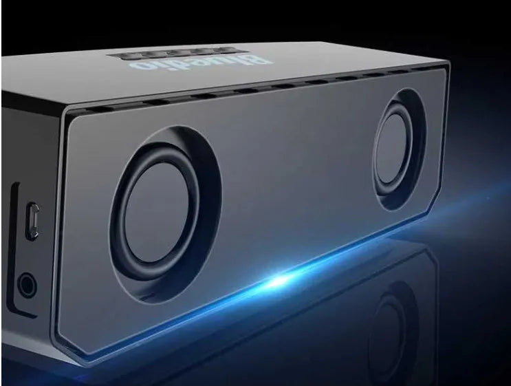 Black BS-6 cloud smart speaker with compact rectangular design