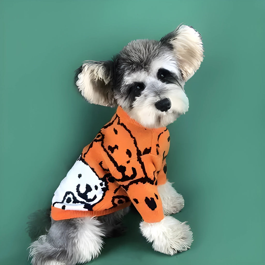 Coral fleece dog jumper in purple or red, sizes S to XXL, for autumn winter pet warmth