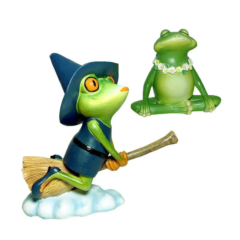 European style magic yoga frog decorative ornament in RDW123 colour