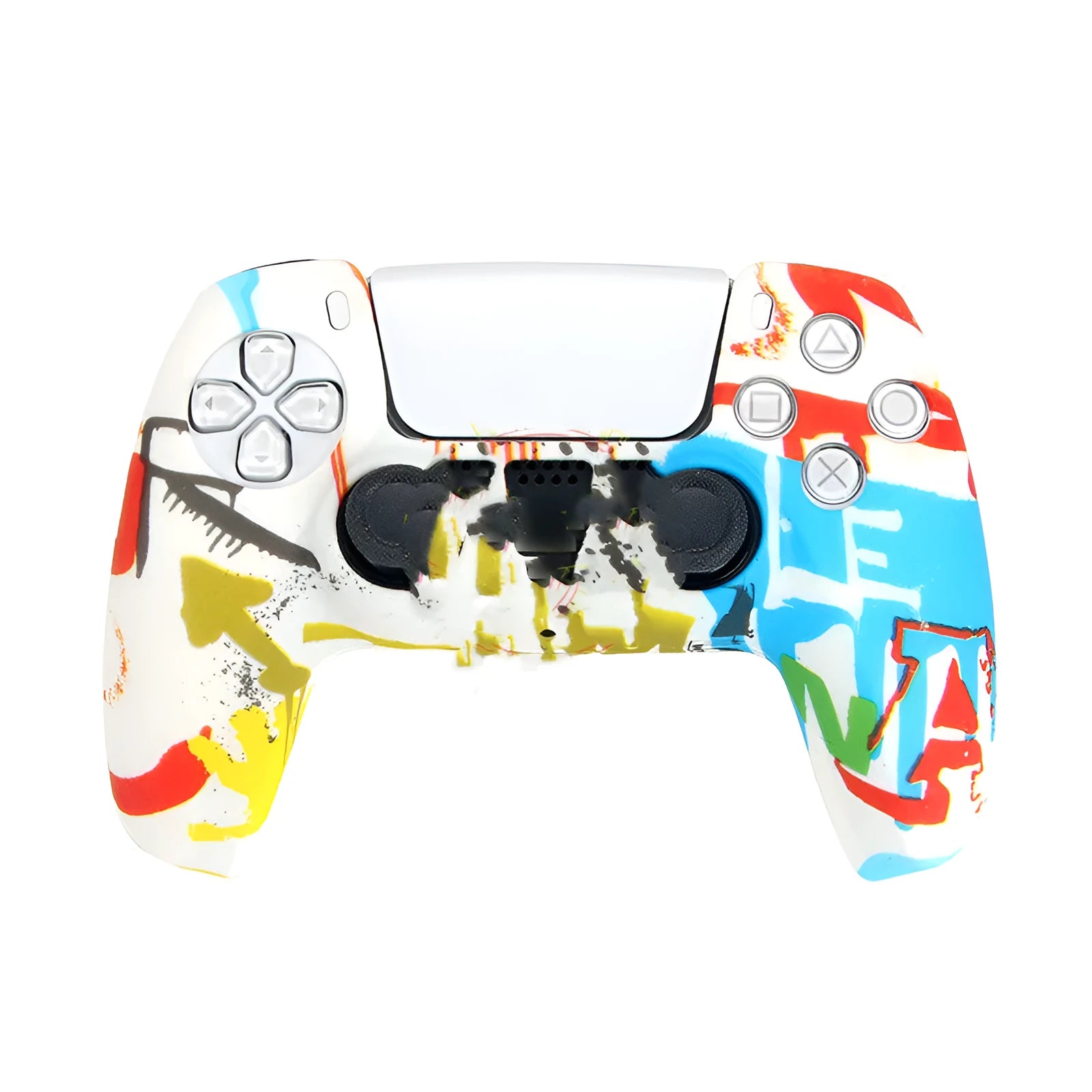 Camo pattern silicone protective case for PlayStation 5 DualSense wireless controller