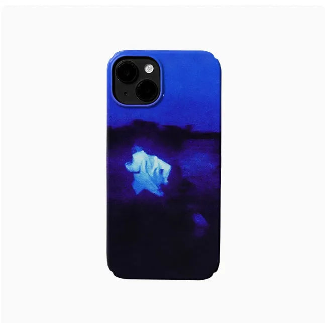 Glossy Fine Hole Niche Art Phone Case for Apple iPhone 15 14 13 12 11 Pro Max Plus Mini Hard Shell Protective Cover Compatible with Multiple iPhone Models Trendy Fashion Design