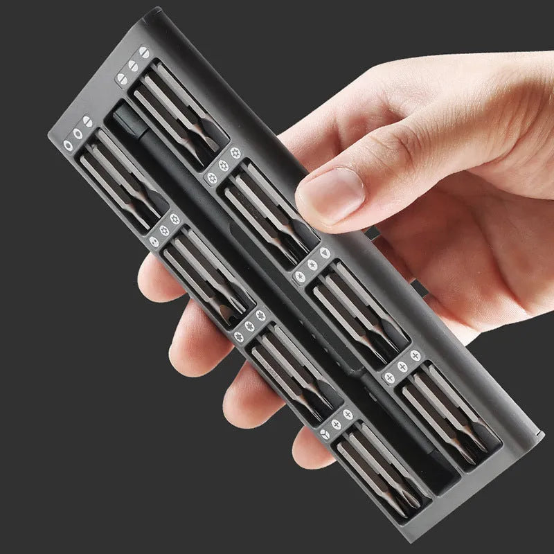 49-piece magnetic screwdriver set for phone repair with nickel aluminium bronze handles