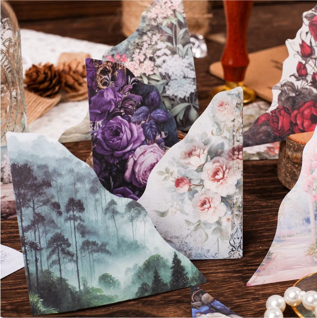 Creative DIY hand account note book in six colour options including Spring Vine and Purple Dew