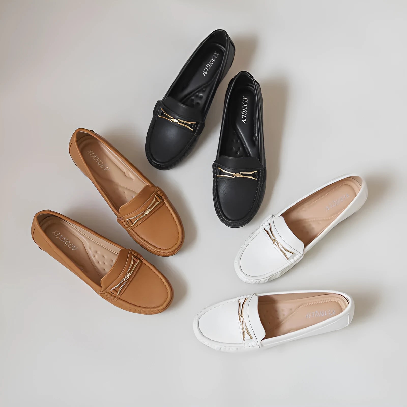 Men's black casual slip-on sneakers with a height-increasing insole and round toe.