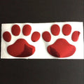 PVC car sticker with hand-shaped brush and footprint design for bumper scratch coverage