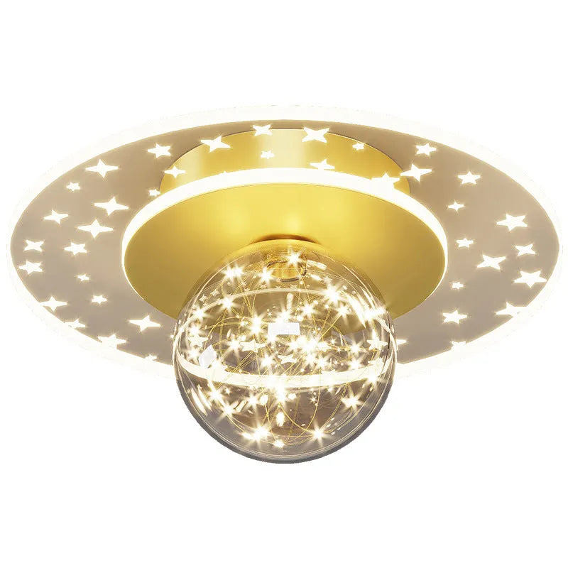 Modern simplicity style corridor ceiling lamp in gold, black or white finish with LED lighting