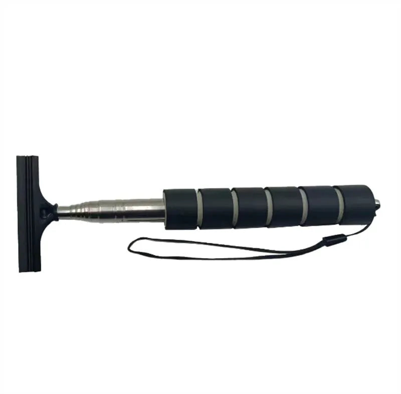 Car rearview mirror retractable wiper in five colours with stainless steel construction and 100 cm extension
