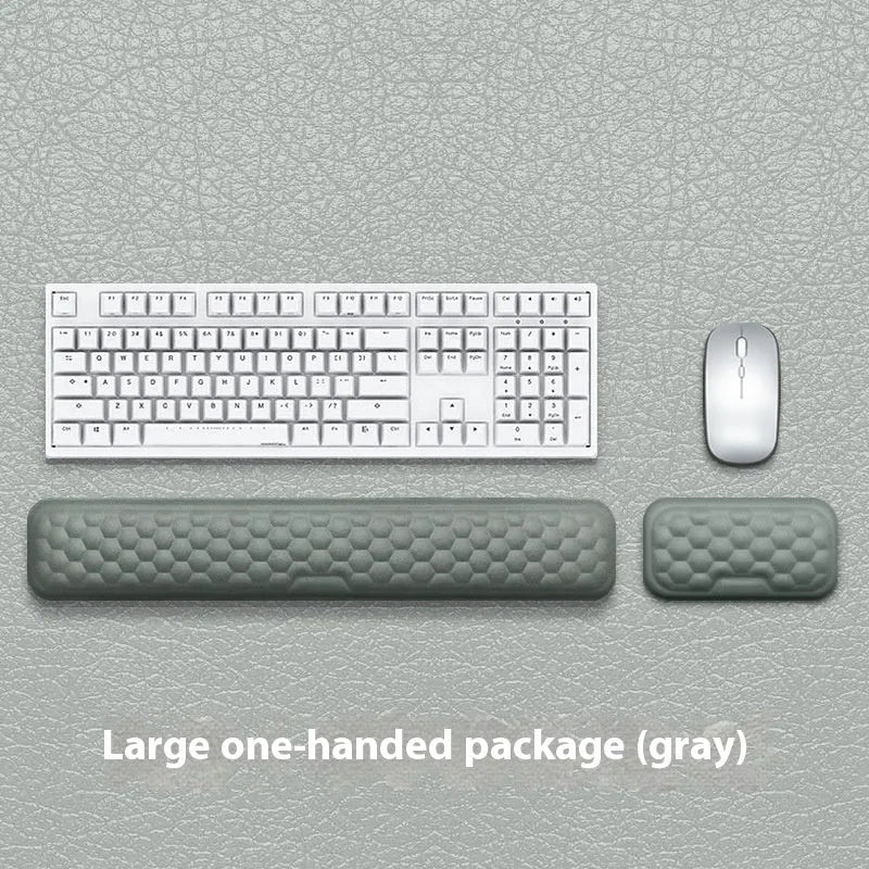 Memory foam mouse wrist pad with silicone base in cloth or leather cover options