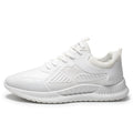 Casual running shoes with mesh upper and plastic sole in black colour style