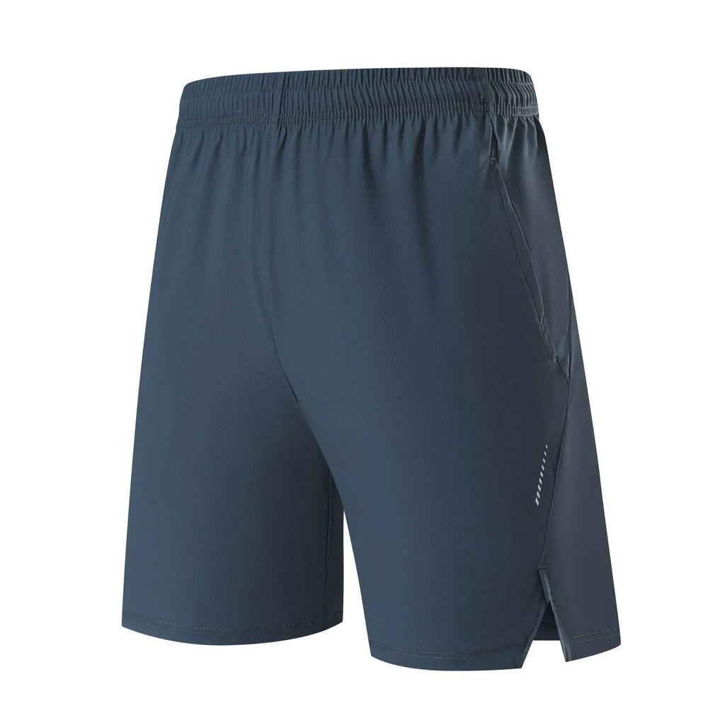 Men's nylon ice silk sports shorts in mid waist design with breathable fabric