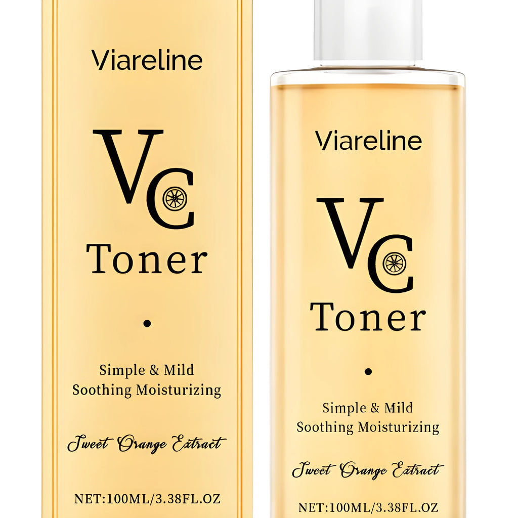 100ml bottle of moisturising facial toner with hyaluronic acid and vitamin C.