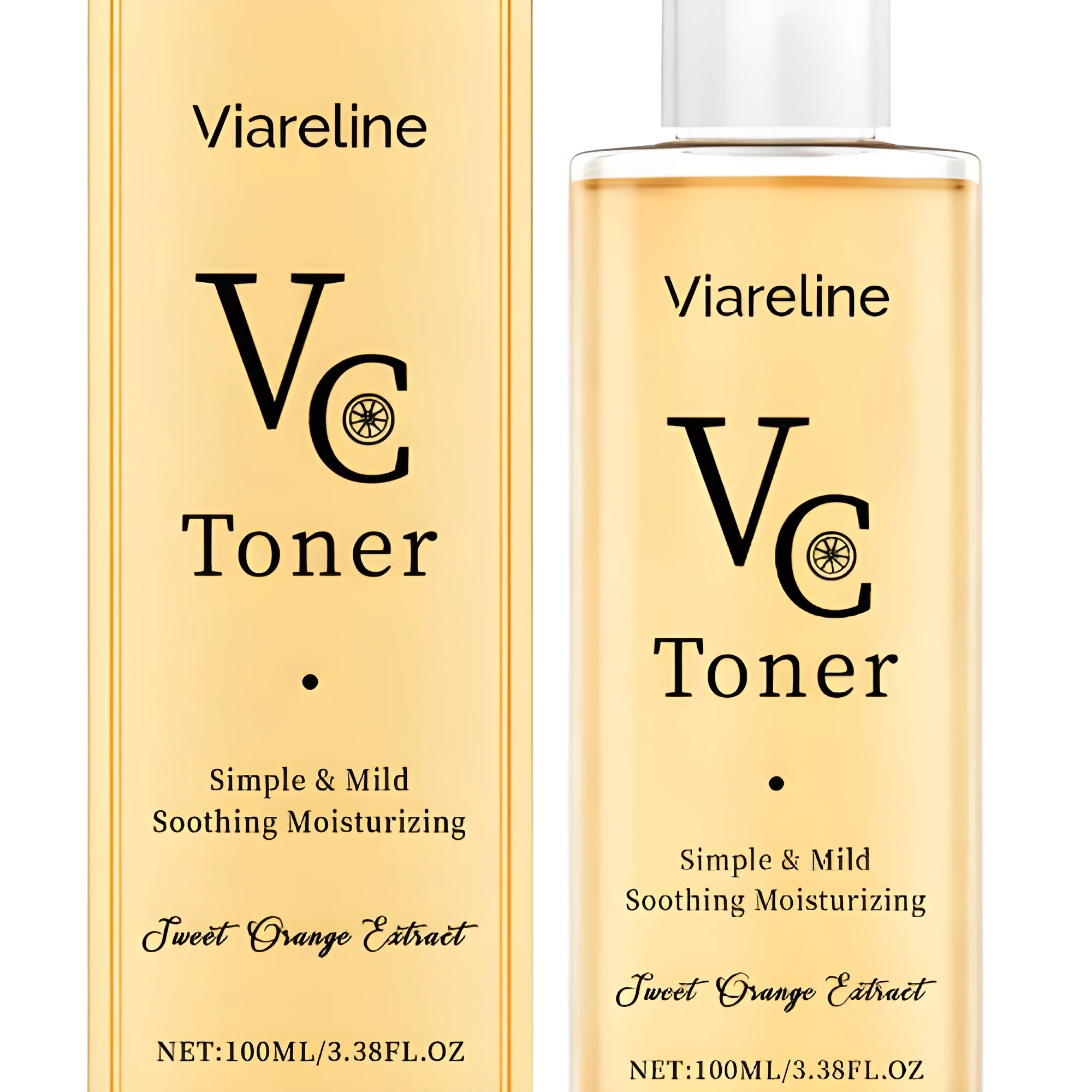 100ml bottle of moisturising facial toner with hyaluronic acid and vitamin C.