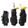 Polyester golf bracket ball bag with anti-collision design, full set, available in red or blue