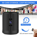 Black HD Z25 smart surveillance camera with dual voice conversation and night vision on a shelf